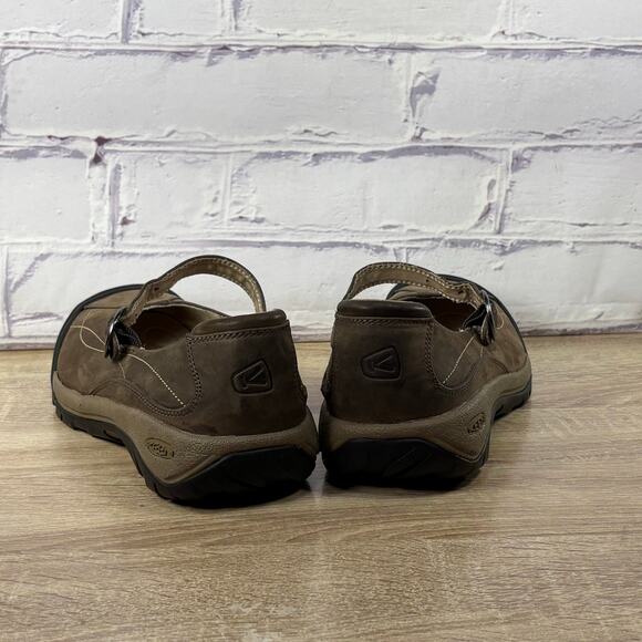 Keen Toyah Brown Leather Mary Jane Shoes Women's Size 10 Comfort Slip On - Picture 4 of 8